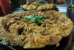 Yummy naughty fried dinner in Chiang Mai