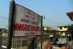Entering Nepal