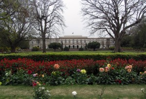 The grand home of the Nehru Memorial Museum and Library