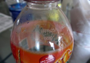 MRP orange drink bottle