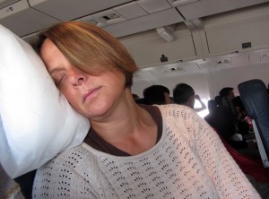 Plane sleeping