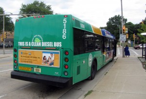 Clean diesel bus