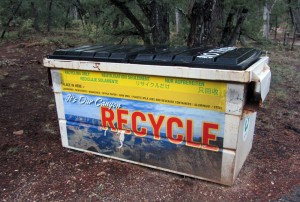 Recycling dumpster