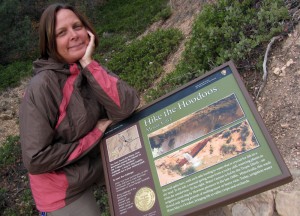 Karen hikes the hoodoos