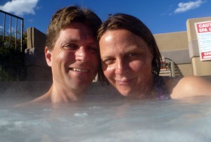 A soak in the hottub