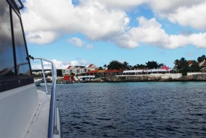 A boat's eye view of Captain Don's resort