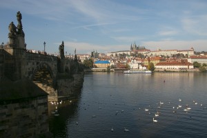 Prague Castle over the Vltava River