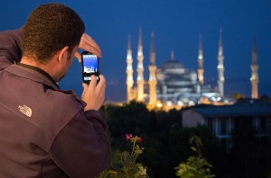 Jamie snaps the Blue Mosque